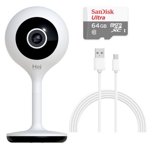 헤이홈 홈카메라 CCTV 고정형 64G 실내용, GKW-IC054A+64GSD, 1개
