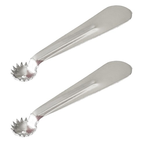 키친초이스 홈카페 과일 토마토 꼭지 따개, 실버, 2개