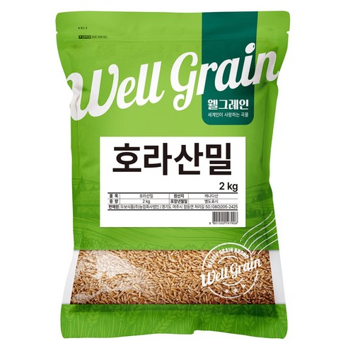 두보식품 웰그레인 캐나다산 호라산밀 카무트, 1개, 2kg