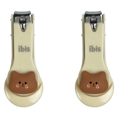 아이비스 CR 캐릭터 손톱깎이 12708, 브라운, 2개