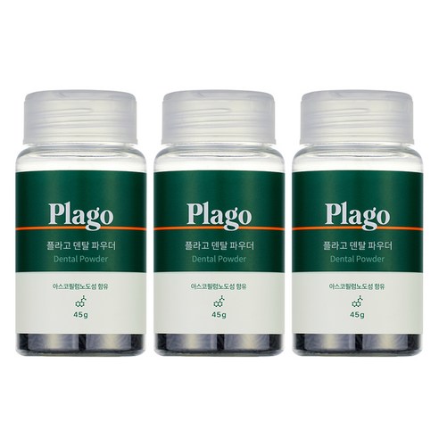 플라고 핏펫 덴탈 파우더, 3개, 45g