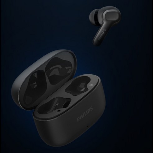 필립스 무선 ENC노이즈캔슬링 블루투스 이어폰 TAT1109 블랙 24시간 방수가능 이미지 4