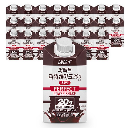 칼로바이 퍼펙트 파워쉐이크 초코맛 20g 250ml, 24개 솔직 후기 | 실사용자 리뷰 분석 썸네일