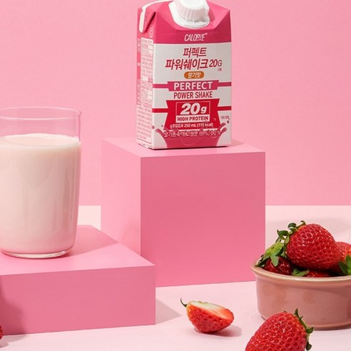 칼로바이 퍼펙트 파워쉐이크 20G 마시는 프로틴 음료 딸기맛 250ml,... 솔직 후기 | 실사용자 리뷰 분석 - 상품 이미지 2
