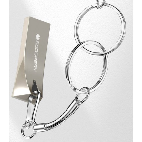 구스페리 USB 2.0 메모리 카드 실버 측면 디자인 분석