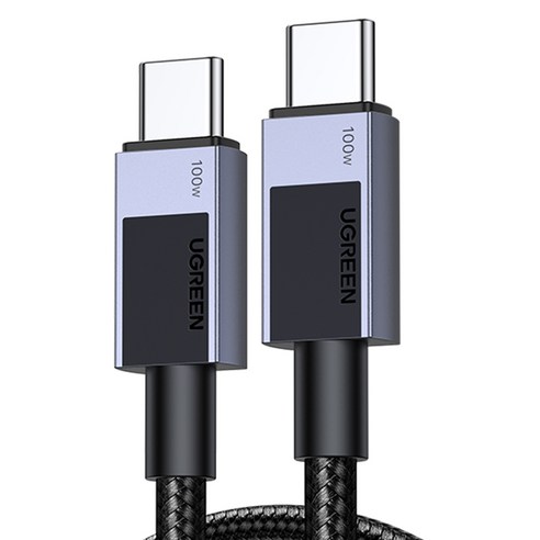 유그린 C타입-C타입 프리미엄 100W PD 고속충전 케이블, 혼합색상, 1개, 2m