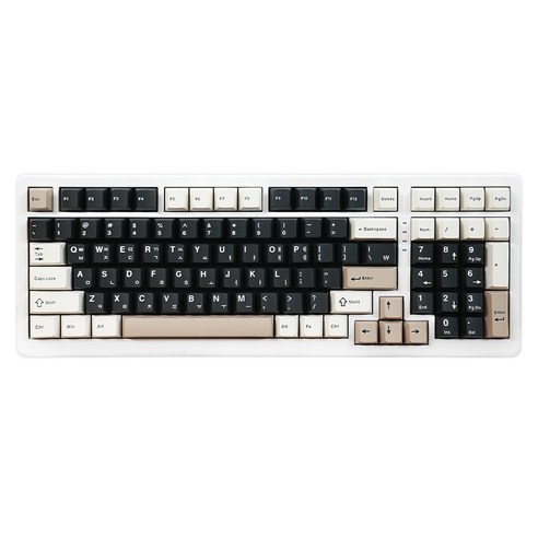 큐센 풀윤활 가스켓 유무선 기계식 키보드 V1, 크림치즈, QSENN Q99 PBT, 크림치즈축