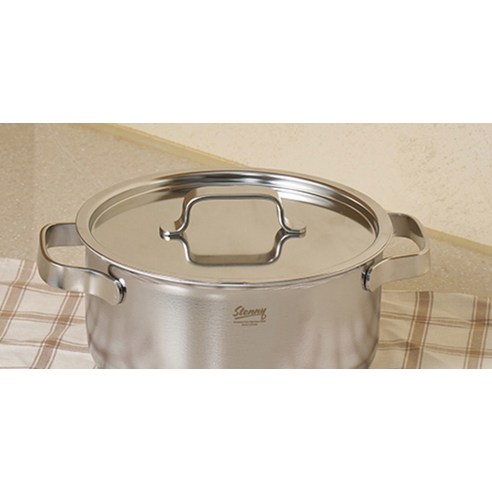 스테니 인덕션 무연마제 통5중 스테인리스 스텐 양수냄비 후기 분석 - 인덕션 사용 모습