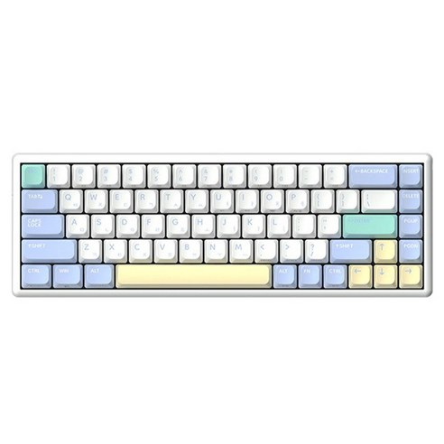 한성컴퓨터 동그리 유무선겸용 텐키리스 키보드 35g, Meringue, GK868B PRO, 무접점