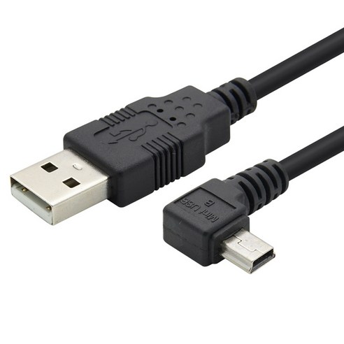 컴스 Mini 5Pin 꺾임 케이블 USB 2.0 BT694, 1개, 3m