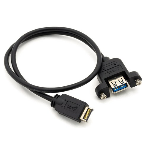 Coms USB 3.1 前面板接頭 USB 3.1 Type E M 轉 USB-A 3.0 F 面板安裝式連接線 轉接頭 BT690 ...