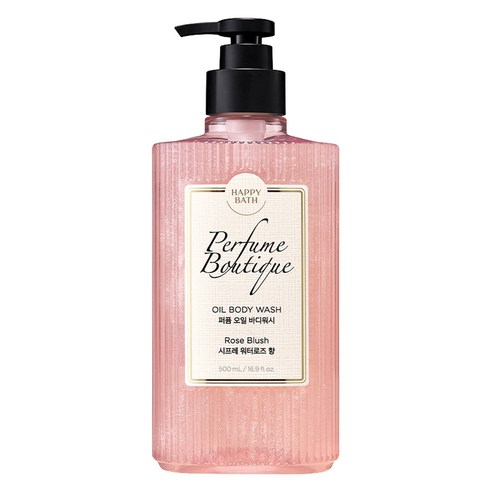 해피바스 퍼퓸 부티크 오일 바디워시 시프레 워터로즈향, 500ml, 1개