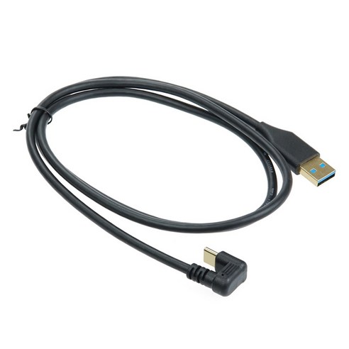 컴스 A타입-C타입 USB 3 to 3.1 전면꺾임 금도금 고속충전 및 데이터 전송 케이블 IH229