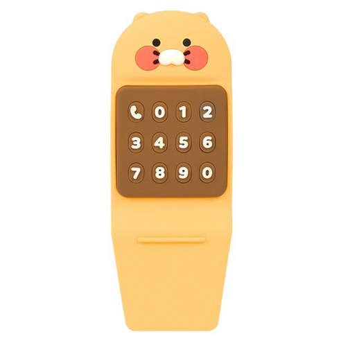 카카오프렌즈 넘버꾹 대시보드 주차 번호판 춘식이, 혼합색상, 1개
