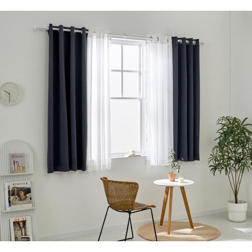 알뜨리 사계절 3중직 암막 커튼 후기 분석 - 근접 원단 질감 상세샷