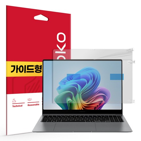 스코코 갤럭시북 지문방지 저반사 액정보호필름, 1세트