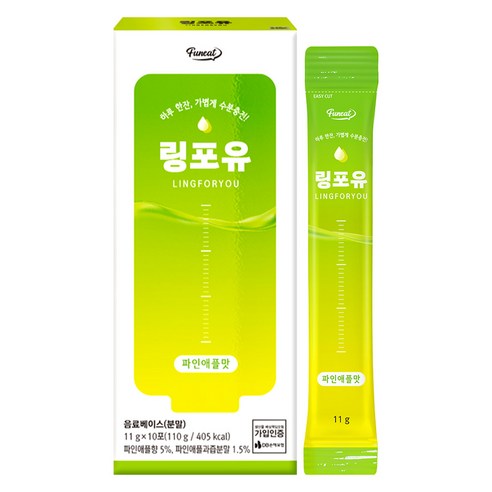 퍼니트 링포유 이온음료 분말 파인애플맛, 11g, 10개