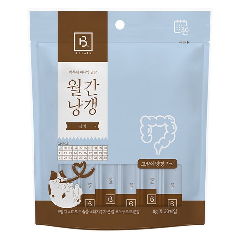 브리더랩 고양이 월간냥갱 참치 30개입, 1개, 240g, 참치맛