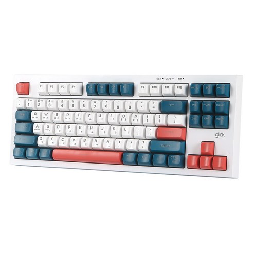 지클릭커 오피스프로 사일런스 M RGB 무선 무소음 방수 블루투스 87키 키보드, GUNDAM RC1, WK50, 제조사축