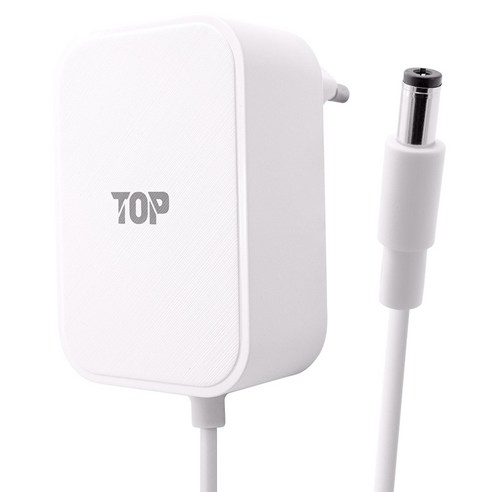 솔탑 DC 12V 3A 일체형 어댑터 2.1mm x 5.5mm x 1.5m, SOLTOP-1866(화이트), 1개