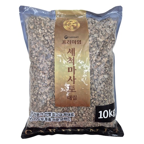 가든잇 두번씻은 프리미엄 세척마사토 대립, 1개, 10kg