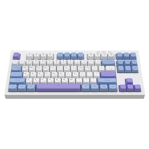 COX CMK87 TKL 3TONE 유선 키보드, White plate With 3color, 제조사축