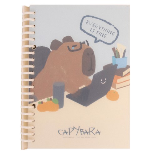 아트조이 카피바라 루즈리프 A5 바인더 노트, 1개, A 03