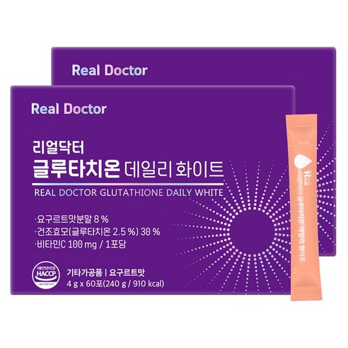 real doctor glutathione daily white Real Doctor 穀胱甘肽每日亮白60入, 240g, 2盒- 其他保健食品| 酷澎