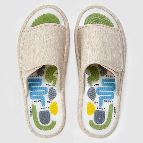 JAJU 그림으로 알려주는 지압 거실화 착용 후기 | 사이즈/핏 총정리 - 대표 이미지