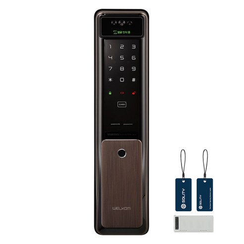 솔리티 웰콤 WiFi 얼굴인식 푸시풀 Iot 디지털 도어락 WSP-2900A PLUS
