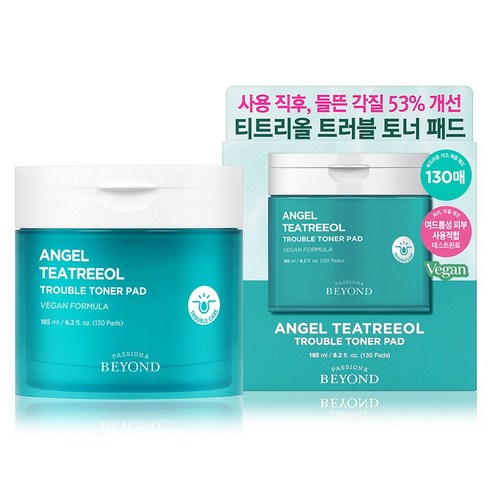 비욘드 엔젤 티트리올 트러블 토너 패드 185ml 솔직 후기 | 실사용자 리뷰 분석 썸네일