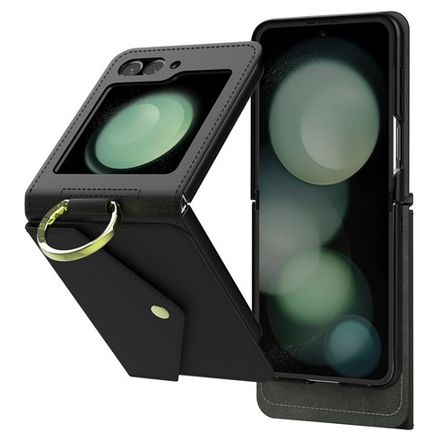 엑씨 리버티 탈부착 지갑 카드포켓 PU 가죽 힌지보호 링 휴대폰 케이스