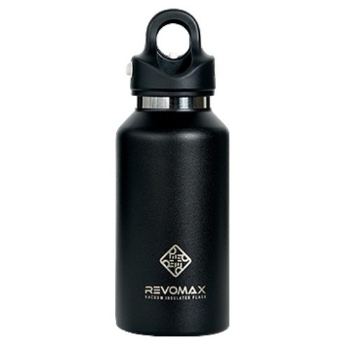 레보맥스 보온 보냉 원터치 텀블러, 오닉스블랙, 355ml, 1개