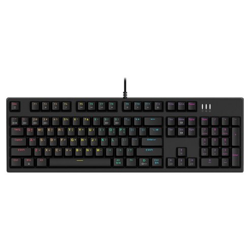 앱코 카일 광축 V2 LED 게이밍 기계식 유선 키보드, 블랙, K660S V2, 갈축