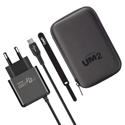 유엠투 PD PPS 25W 일체형 C타입 초고속 충전기 GM-TCW25CP