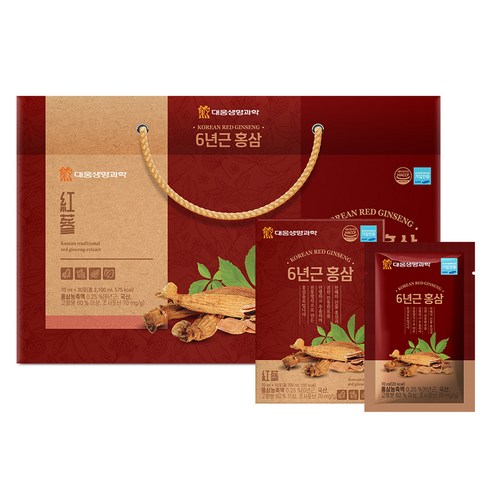 대웅생명과학 6년근 홍삼 30p, 1개, 2.1L