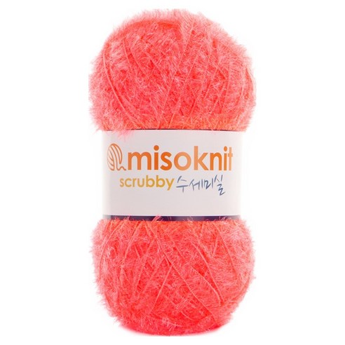 미소털실 펄 수세미실 80g, 25프렌치핑크, 1개