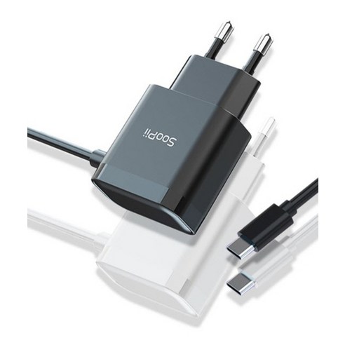 수피 C타입 군대 반입가능 일체형 18W 퀵차지 고속 충전기 2m 이미지 2