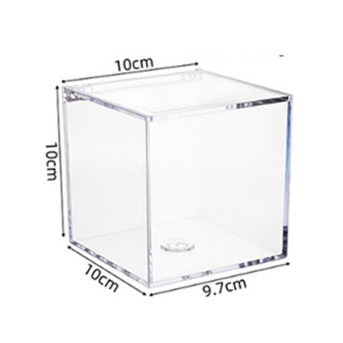 에이비엠코리아 아크릴 소품 보관함 10cm, 투명, 2개 상품 사진