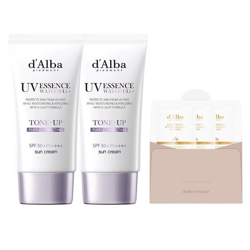 달바 워터풀 톤업 선크림 퍼플 SPF50+ PA++++ 50ml x 2p... 솔직 후기 | 피부 타입별 분석 썸네일