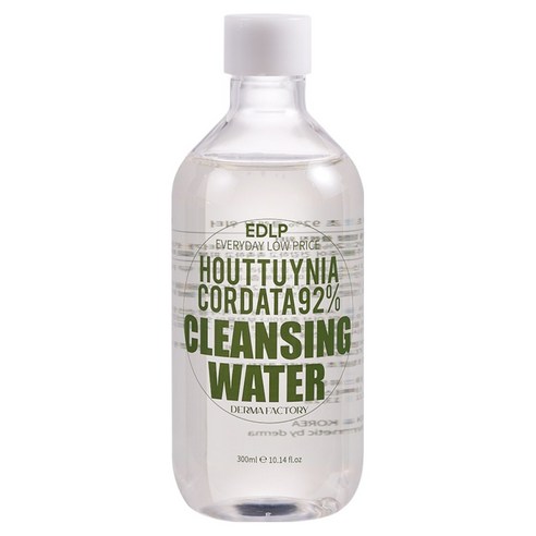 더마팩토리 EDLP 어성초 92% 약산성 노워시 미셀라 클렌징 워터, 300ml, 1개