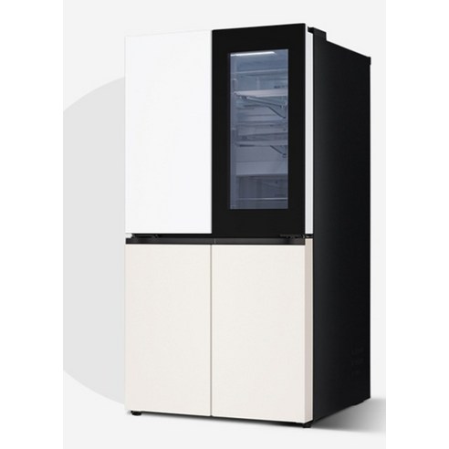 [색상선택형] LG전자 오브제 870L 양문형 디오스 냉장고 메탈 방문설치 이미지 2