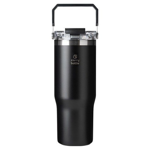 캐리보틀 듀얼플로우 탑핸들 텀블러, 블랙, 950ml, 1개