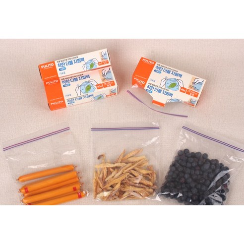 뿌리또 착한 더블 지퍼백 18 x 20 cm 이미지 4