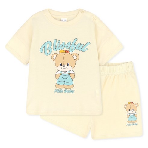 MilkBaby 유아용 베이비베어여름 상하복 세트