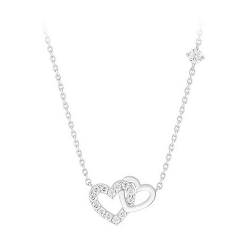 제이에스티나 여성용 더블 하트 목걸이 + 쇼핑백 + 케이스 + 메시지카드 후기 분석 - 케이스 내부 모습