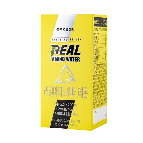 코오롱제약 NEW 리얼 아미노 워터 레몬 10p 70g, 2개 맛있게 먹은 솔직 후기 - 상품 이미지 2