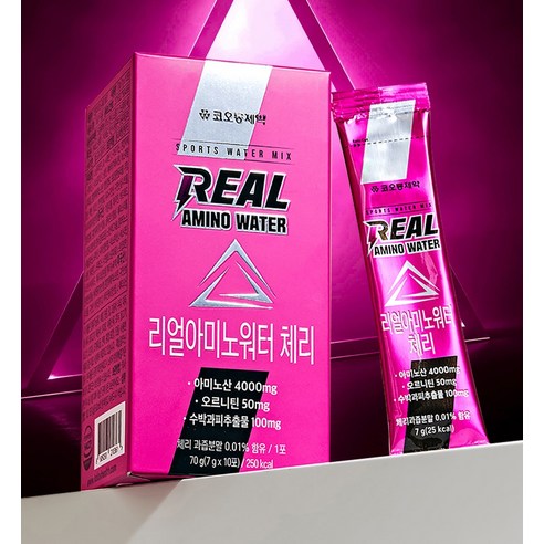 코오롱제약 NEW 리얼아미노워터 체리 10p 70g, 1개 이미지 4