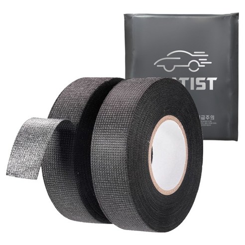 카템 차티스트 자동차 배선 정리 흡음 테이프 CS014 25mm, 2개