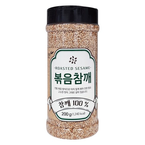 청화농산 100% 볶음참깨, 1개, 200g